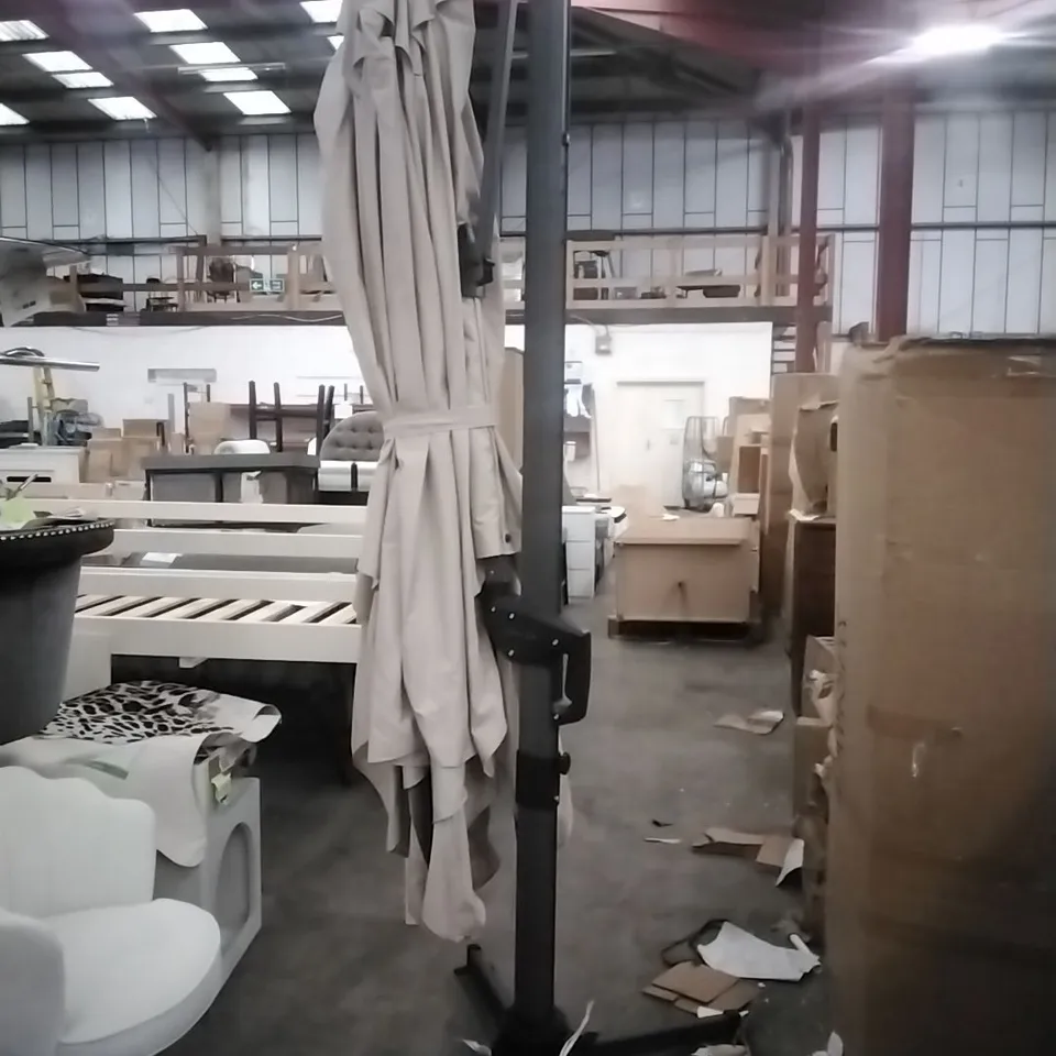 YATRA 3.5M X 2.7M RECTANGULAR CANTILEVER PARASOL - BEIGE 