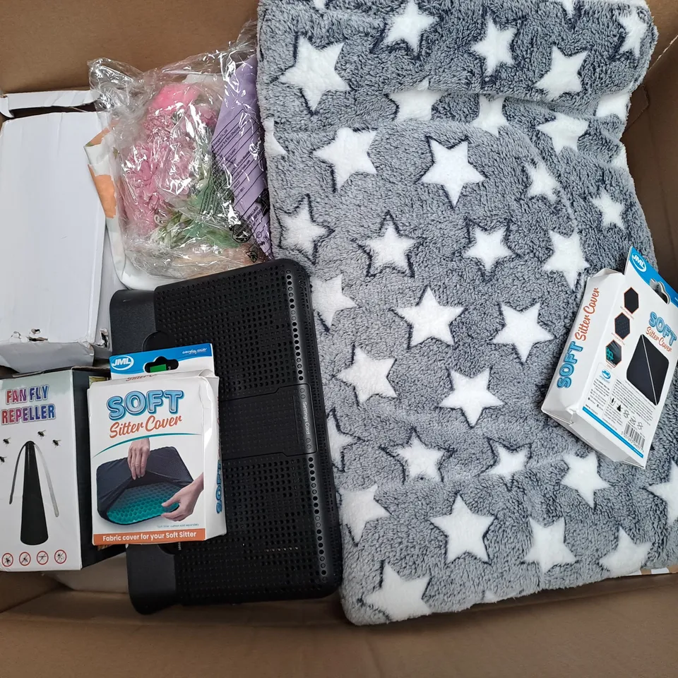 APPROXIMATELY 20 ASSORTED HOUSEHOLD PRODUCTS TO INCLUDE ROUTER, FAN FLY REPELLER, BONE CHINA MUG, ETC