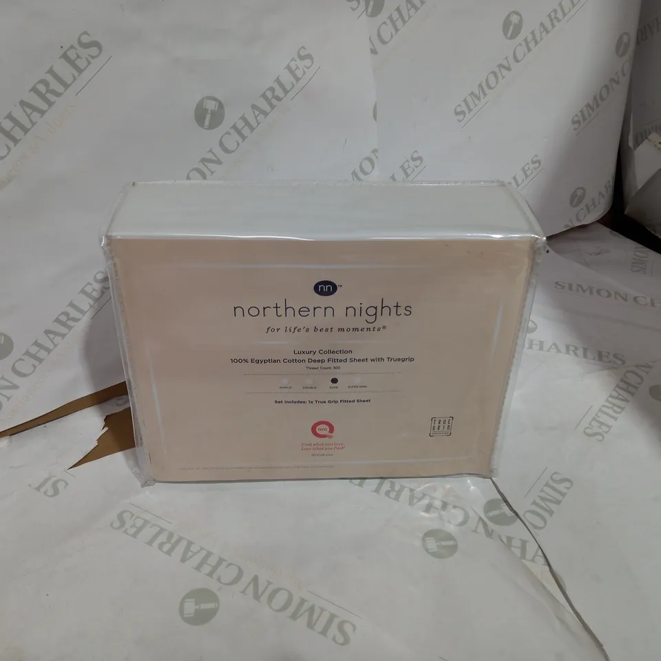 PACKAGED NORTHERN NIGHTS KING DEEP FITTED SHEET