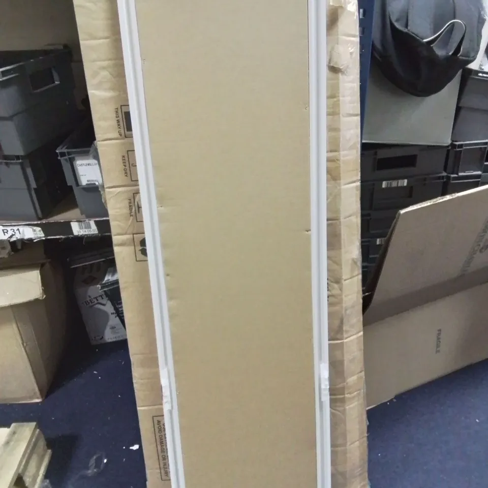TALL RECTANGULAR WHITE MIRROR - COLLECTION ONLY