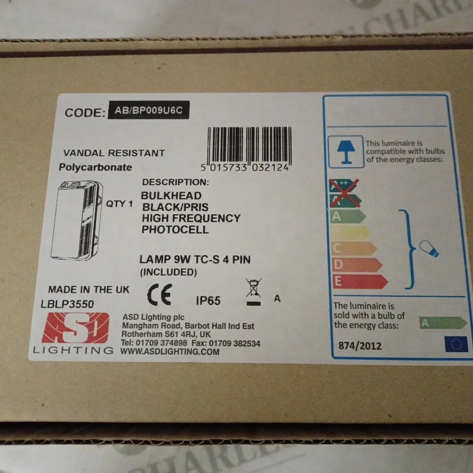 LOT OF 4 ASD LIGHTING AB/BP009U6CB BULKHEADS