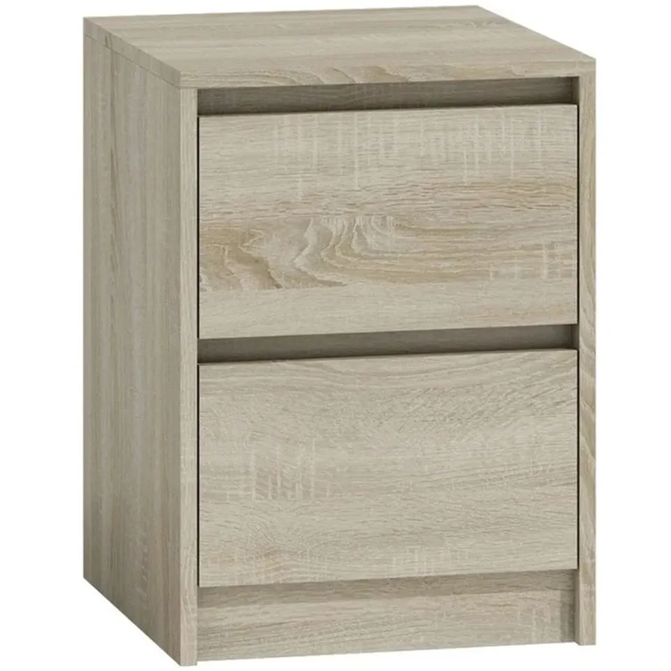 BOXED ALEANA 2 DRAWER BEDSIDE TABLE (1 BOX)
