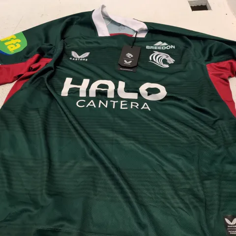 CASTORE LEICESTER TIGERS HOME REPLICA SHIRT – SIZE L