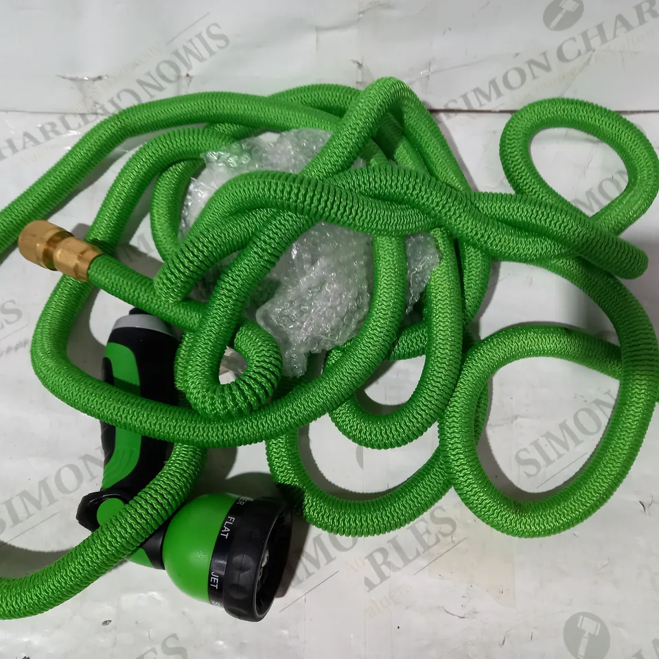 GRUMPY GARDENER STRETCH HOSE 7 FUNCTION SPRAY NOZZLE & HANGER