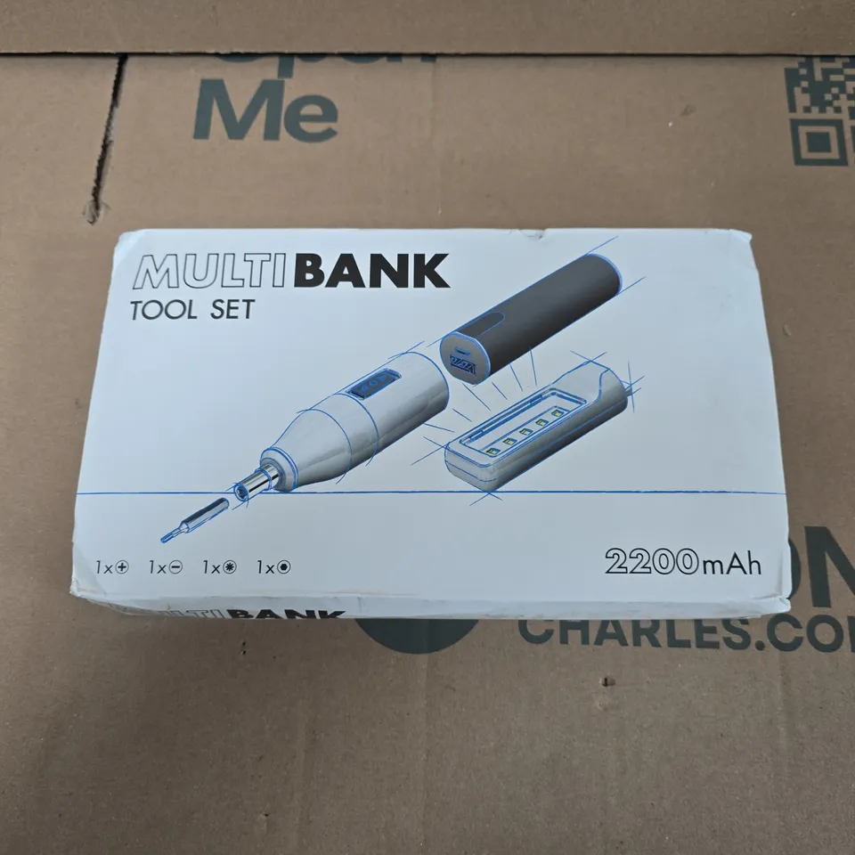 MULTIBANK TOOL SET IN CASE – CORDLESS DRILL/DRIVER WITH 2200MAH BATTERY
