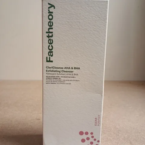 FACETHEORY CLARICLEANSE AHA & BHA EXFOLIATING CLEANSER, 150 ML (5 FL OZ) – BOXED