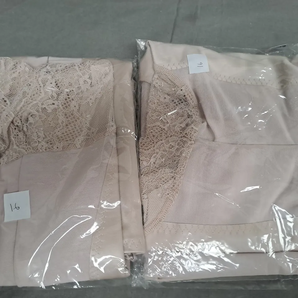 BOX OF APPROX 25 ASSORTED ALMOND BRAS - SIZES VARY 