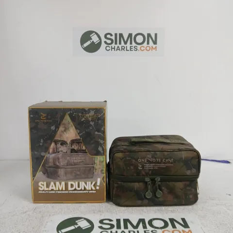 HCIST ONE MORE CAST CAMOUFLAGE FISHING ACCESSORIES BAG WITH CLEAR POCKETS; BOXED SLAM DUNK ITEM