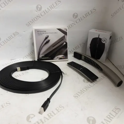 LOT OF 10 ASSORTED ELECTRICAL ITEMS, TO INCLUDE PS5 CABLE, CHERRY MOUSE, ETC