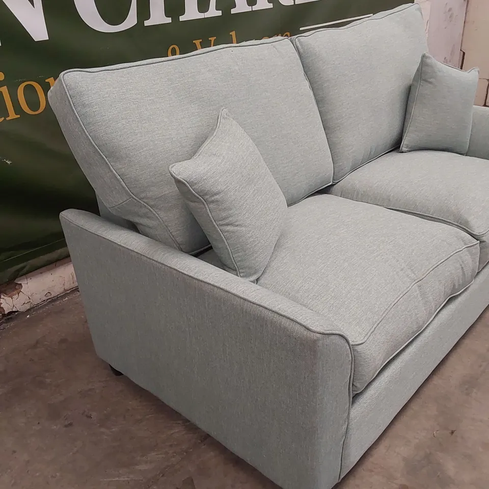QUALITY DESIGNER 3 SEATER FABRIC UPHOLSTERED SOFA BED 