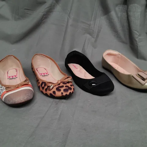 BOX OF APPROX 40 ASSORTED SLIP ON SHOES IN VARIOUS SIZES & COLOURS