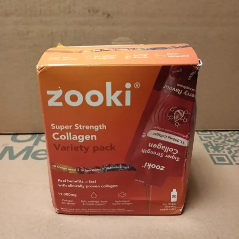 ZOOKI SUPER STRENGTH COLLAGEN VARIETY PACK – 30 SACHETS