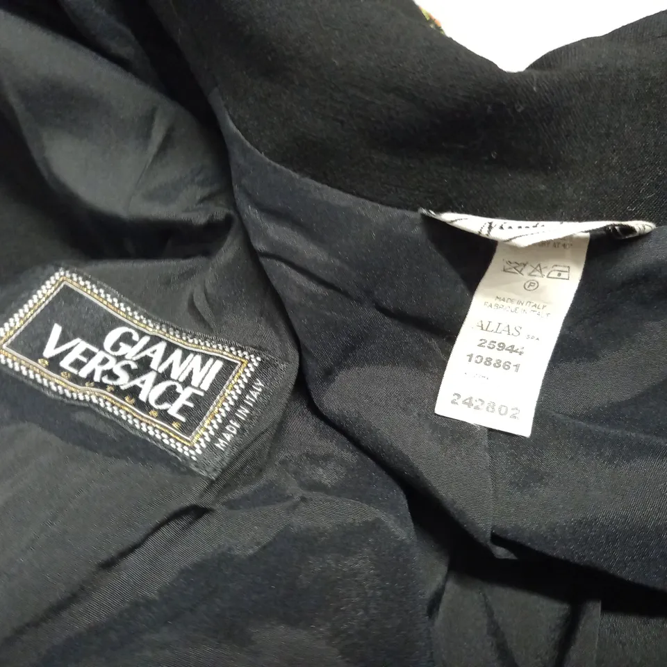 GIANNI VERSACE TROUSERS AND ZIP THROUGH JACKET - SIZE UNSPECIFED