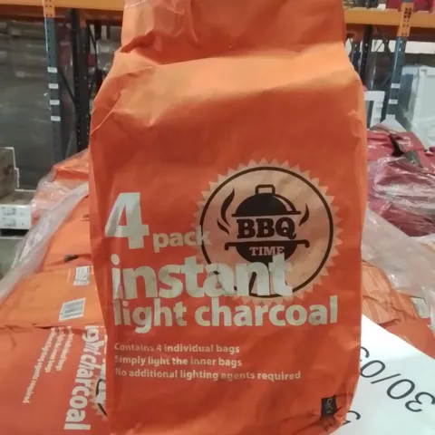 PALLET CONTAINING APPROXIMATELY 100 BRAND NEW 4 PACK INSTANT LIGHT CHARCOAL BAGS