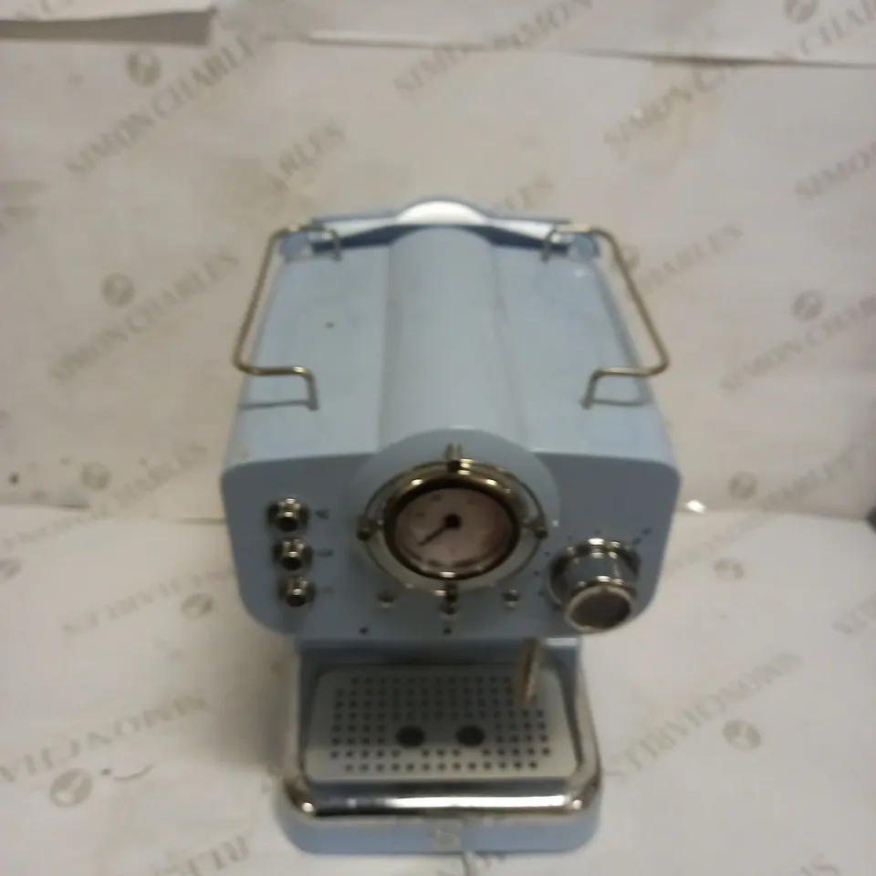 SWAN RETRO ESPRESSO COFFEE MACHINE - BLUE