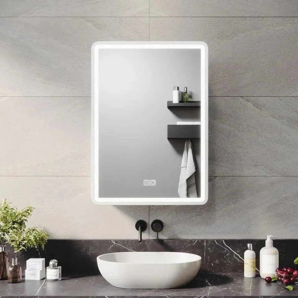 BOXED DAQUAVION W H WALL MOUNTED REQUIRED MEDICINE CABINET MIRROR 2 ADJUSTABLE 