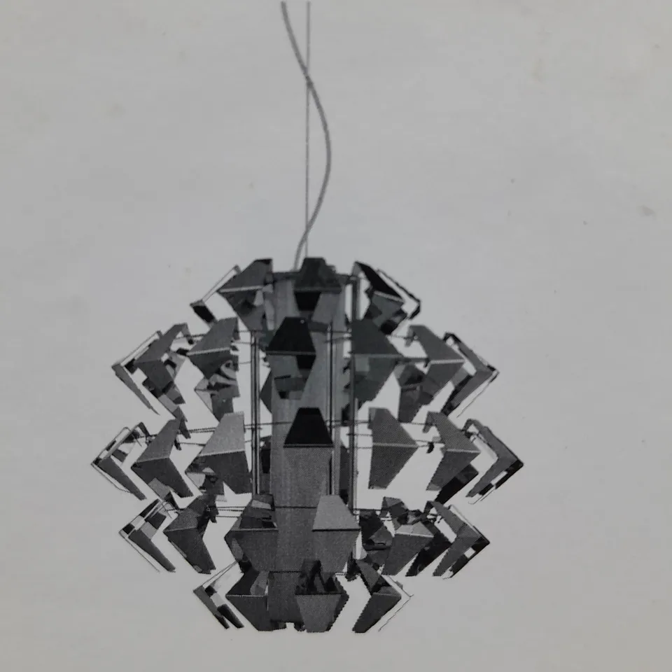 BRAND NEW BOXED DAR FALCON 1-LIGHT PENDANT SUSPENSION CHROME 35W LED FAL8650