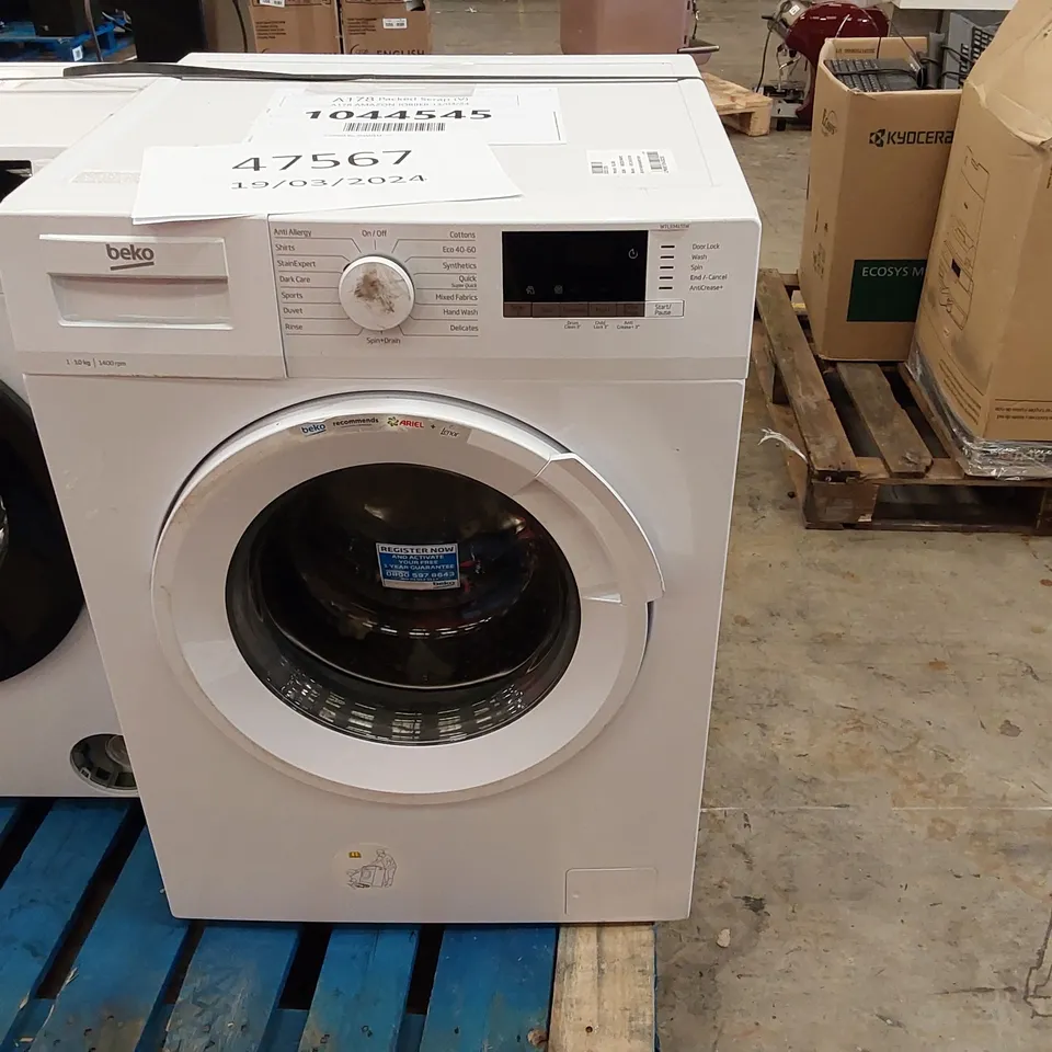 BEKO WHITE WASHING MACHINE WTL104151W