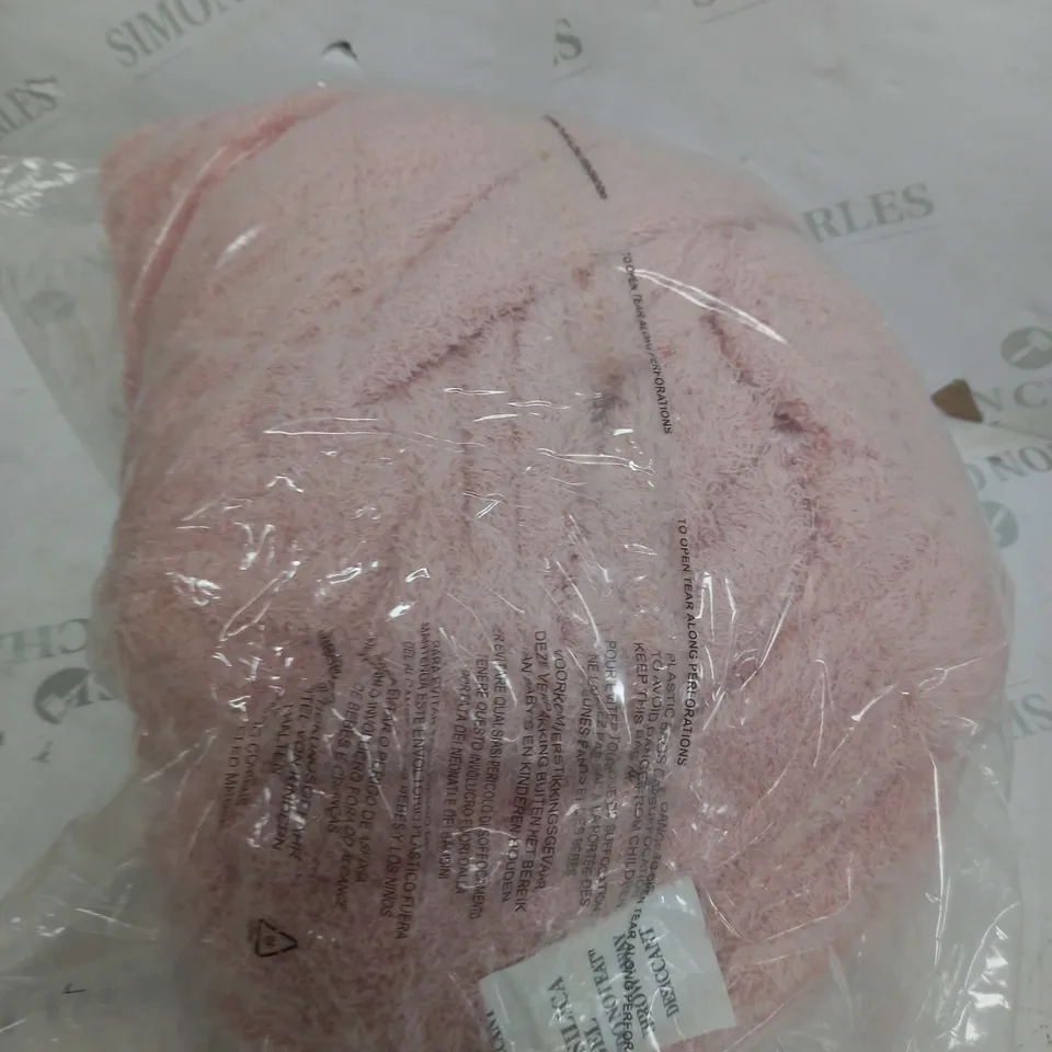 BOXED COZEE HOME SOFT SHERPA OVERSIZED LOUNGE HOODIE - VINTAGE ROSE SHORT