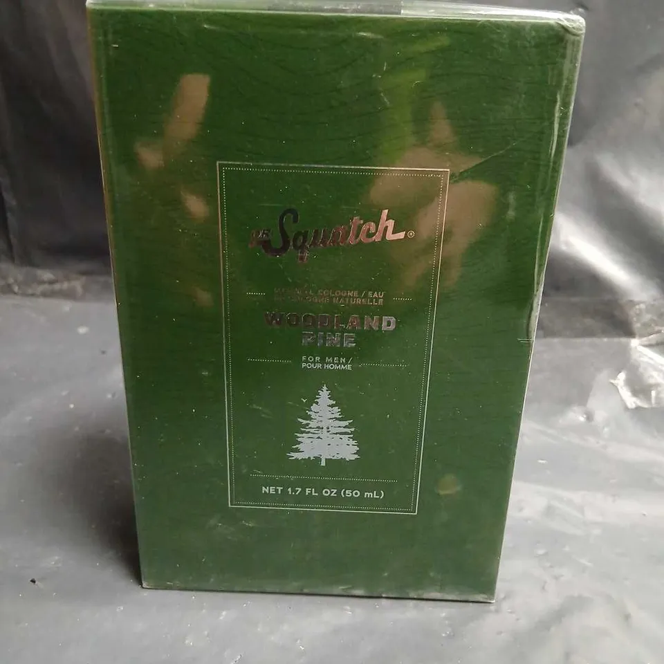 BOXED AND SEALED DR SQUATCH WOODLAND PINE EAU DE COLOGNE FOR MEN 50ML