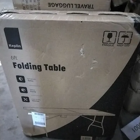 BOXED KEPLIN 6FT FOLDING TABLE - (1 BOX)