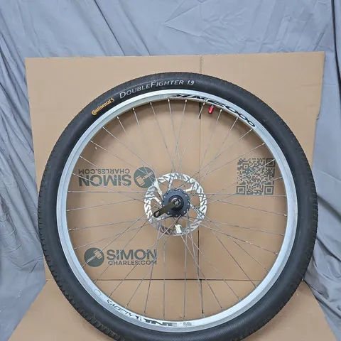 CONTINENTAL DOUBLE FIGHTER 1.9 BICYCLE TYRE. ZAC 2000 RIM UNBOXED