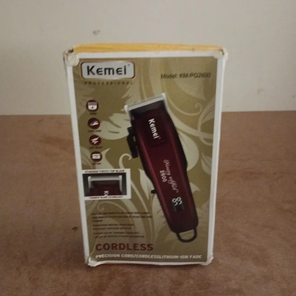 BOXED KEMEI KM-PG2600 CORDLESS TRIMMER