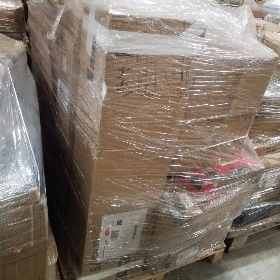 PALLET CONTAINING ASSORTED PRODUCTS INCLUDING LADDER SHELF, CAT LITTER BOX & CONSOLE TABLE