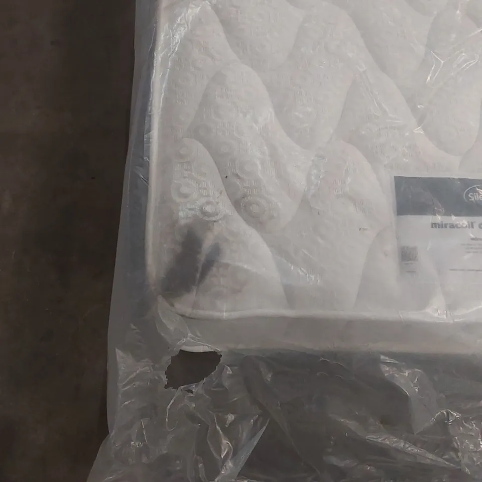 QUALITY BAGGED SILENTNIGHT MIRACOIL DOUBLE SIDED 3' SINGLE MATTRESS 
