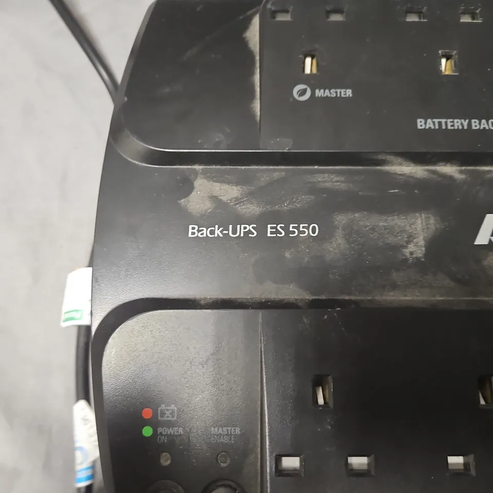 APC BACK-UPS ES 550 BATTERY BACKUP