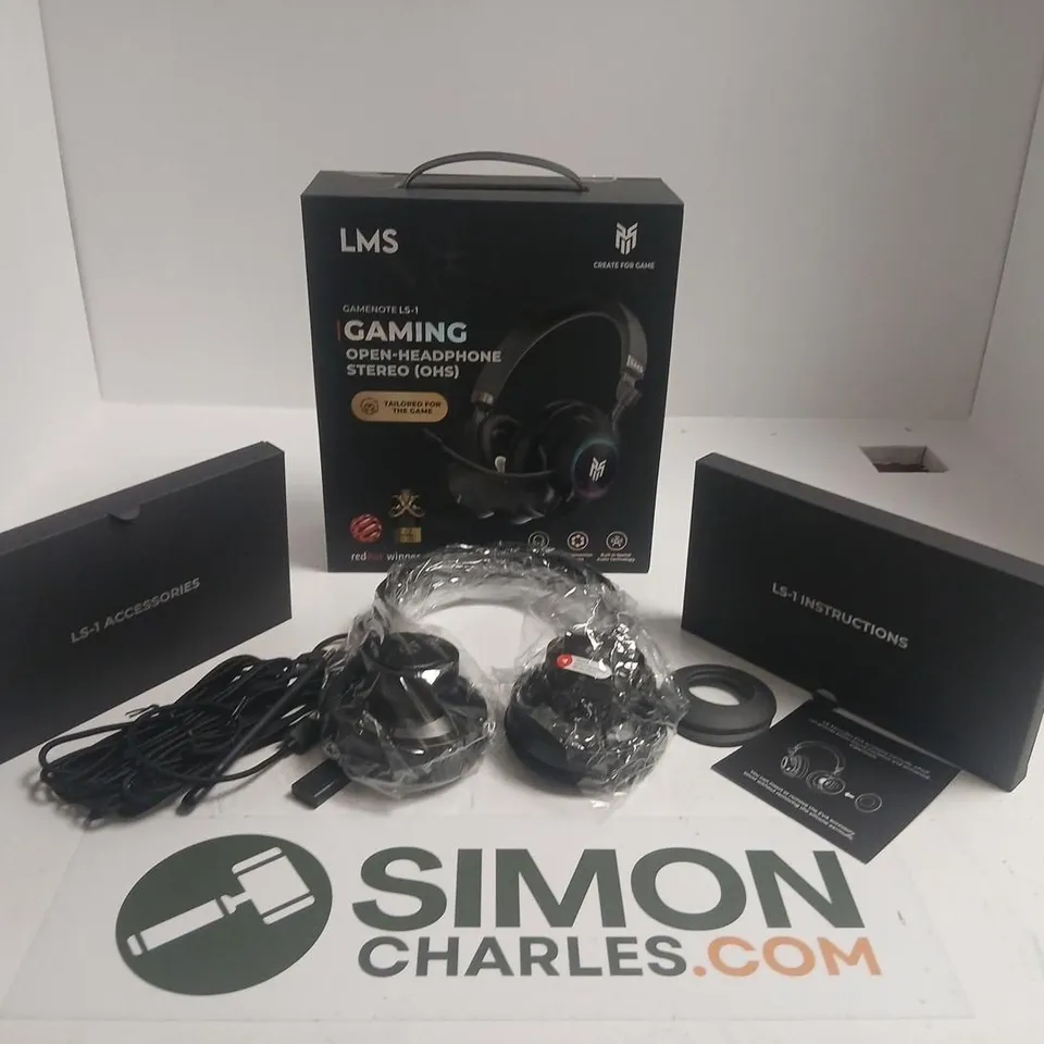 BOXED LMS GAMENOTE LS-1 GAMING OPEN-HEADPHONE STEREO (OHS)