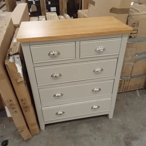 MALONE READY ASSEMBLED 2 + 3 DRAWER CHEST - CONTAINS SOLID WOOD