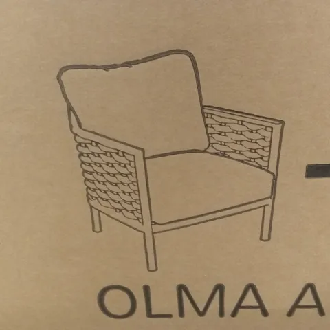 BOXED OLMA OUTDOOR ARMCHAIR (1 BOX)