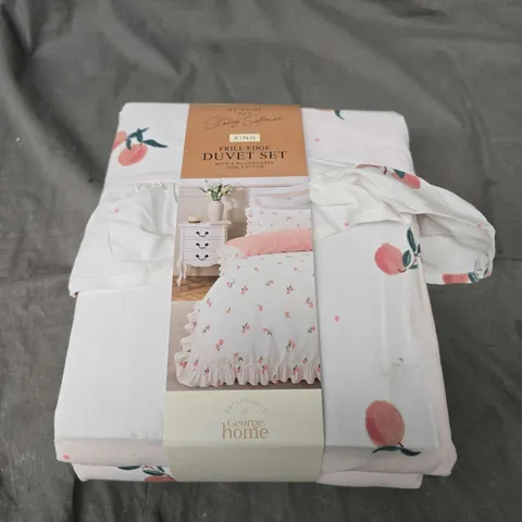 STACEY SOLOMON FRILL EDGE DUVET SET - KING