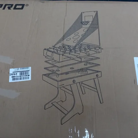 BOXED HY-PRO 4FT 8 IN 1 MULTI GAME TABLE - COLLECTION ONLY