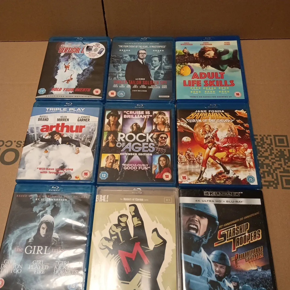 APPROXIMATELY 15 ASSORTED DVDS TO INCLUDE - STARSHIP TROOPERS, ROCK OF AGES AND ADULT LIFE SKILLS 