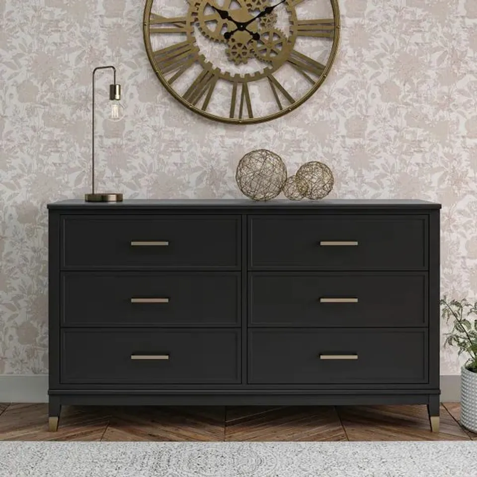 BOXED COSMO LIVING BY COSMOPOLITAN WESTERLEIGH 6 DRAWER DRESSER (2 BOXES)