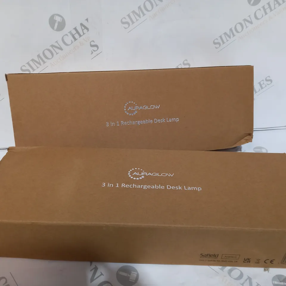 AURAGLOW SET OF 2 4-IN-1 MAGNETIC DESK LIGHTS