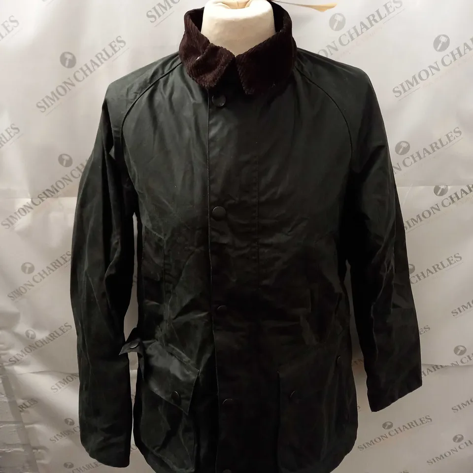 MENS BARBOUR SLIM BEDALE WAX JACKET SIZE L