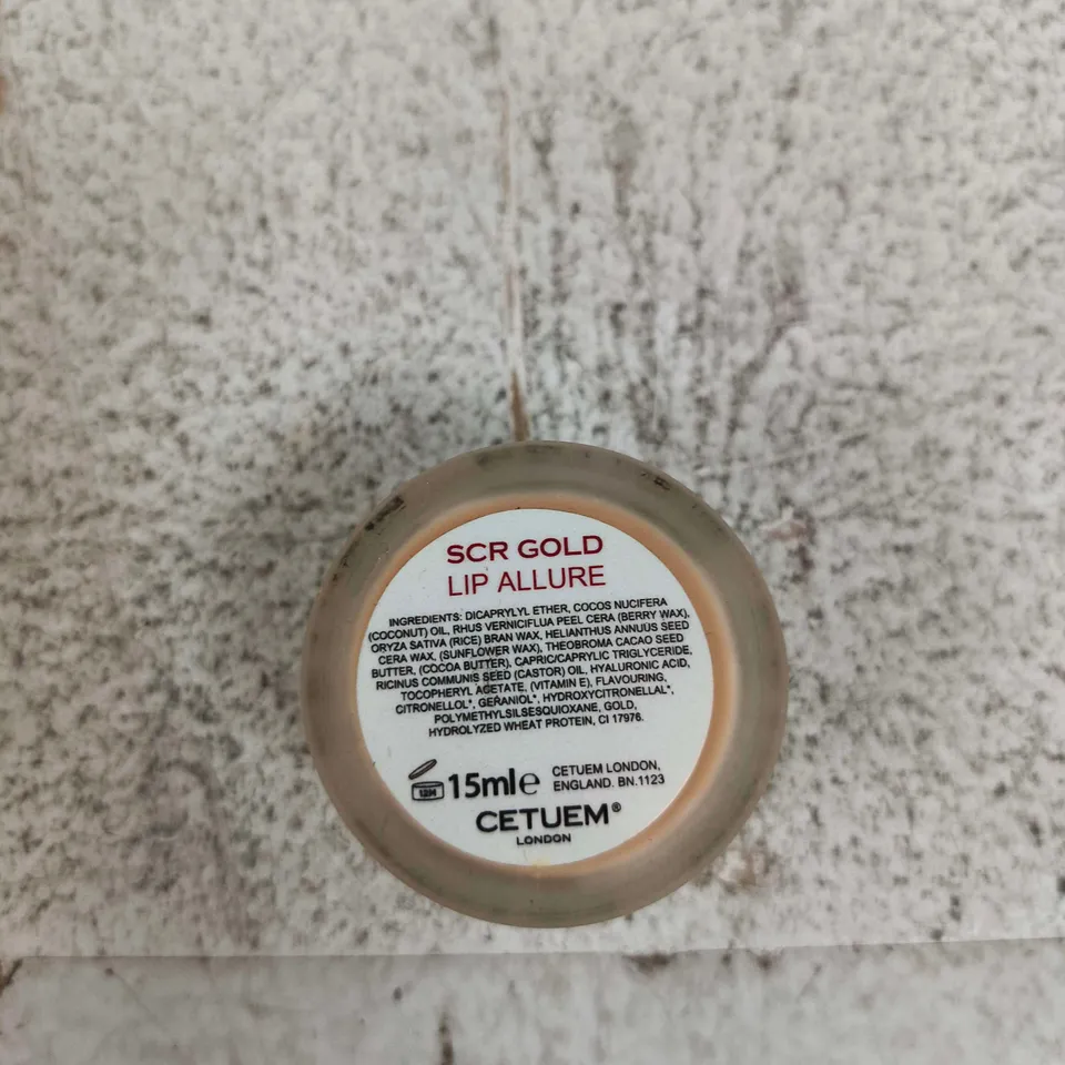 CETUEM LONDON SCR GOLD LIP ALLURE LIP GLOSS – 15ML
