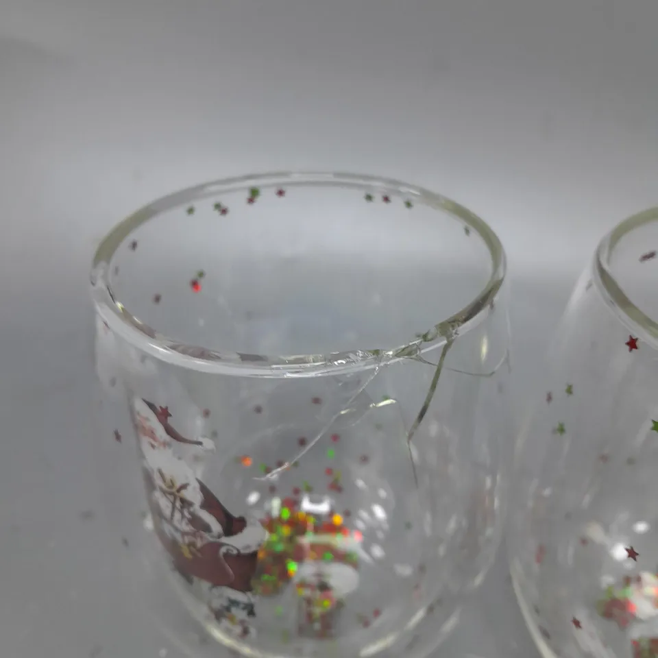 MR CHRISTMAS SET OF 2 FESTIVE GLASSES