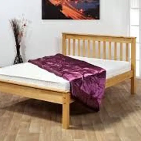 BOXED 4'6 DORSET BED - WAXED (2 BOXES)