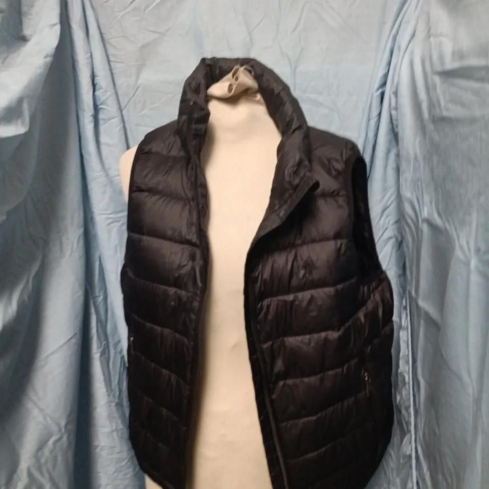 POLO RALPH LAUREN QUILTED VEST – BLACK, MEN'S UK M (M)