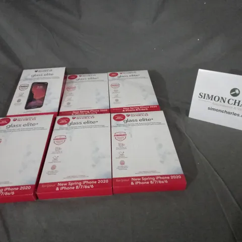 BOX OF APPROXIMATELY 100 MYSHIELD GLASS ELITE SCREEN PROTECTORS