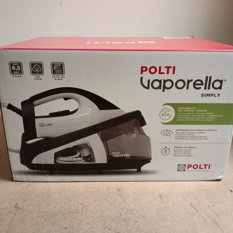 POLTI VAPORELLA SIMPLY STEAM GENERATOR IRON – BOXED