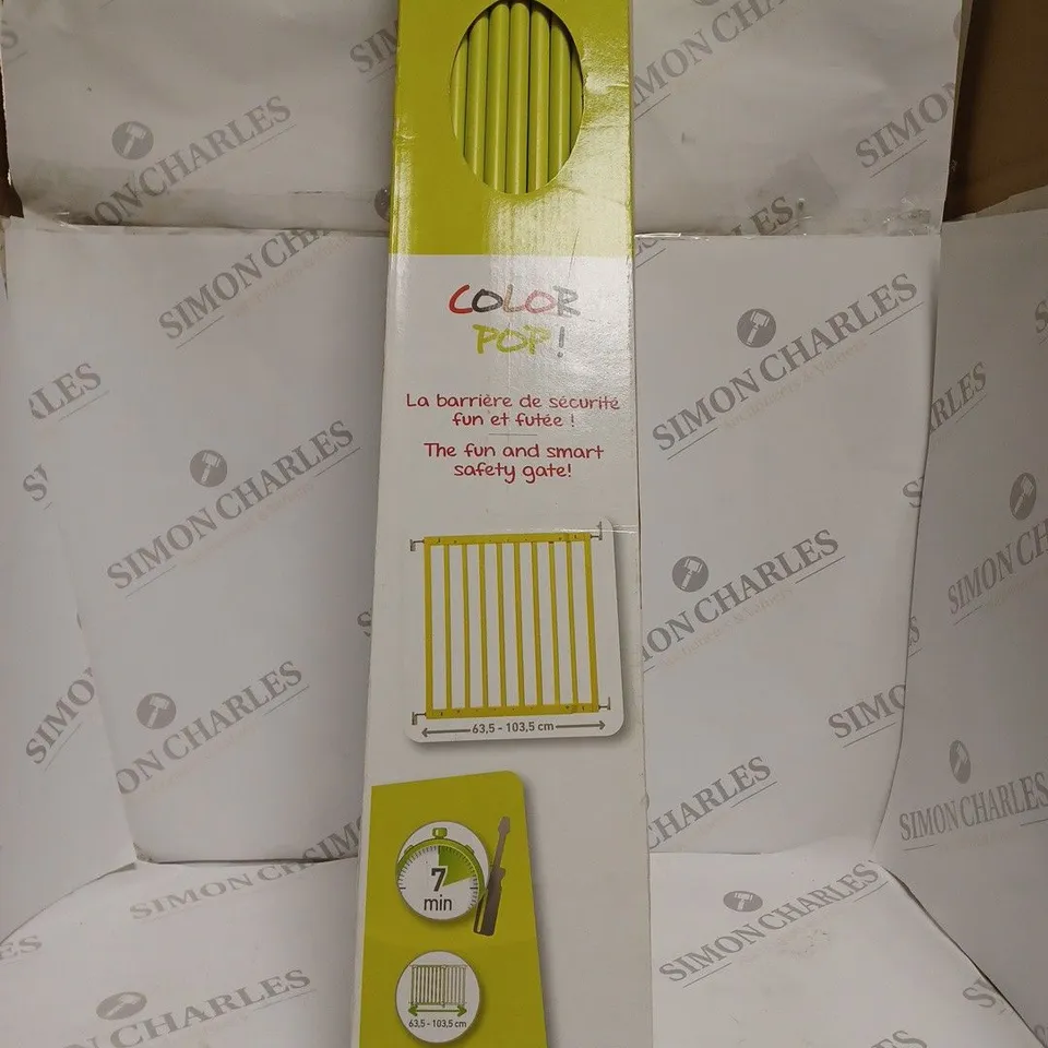 BOXED BADABULLE COLOUR POP SAFETY GATE - GREEN