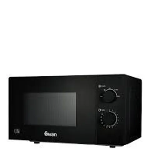 BOXED SWAN 20L 700W DIGITAL MICROWAVE IN BLACK 