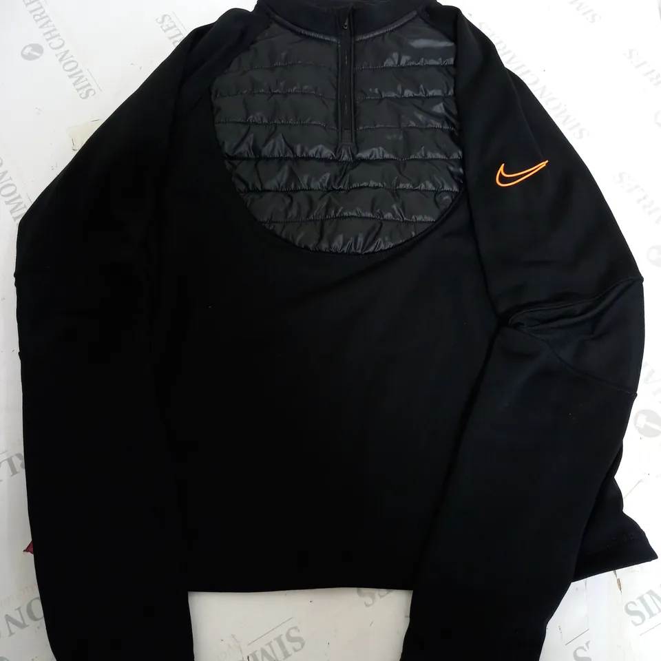 NIKE THERMA-FIT QUARTER ZIP JACKET IN BLACK - XL