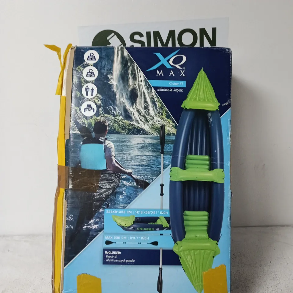 XQ MAX CRUISER X1 INFLATABLE KAYAK (BOXED)