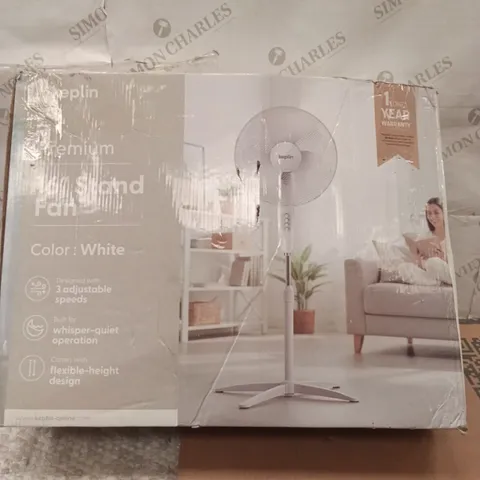 BOXED KEPLIN 16" STAND FAN WHITE